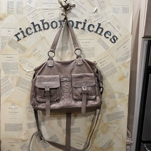 Free People Minas Messenger Bag We The Free Pockets Adjustable Shoulder Strap - Picture 6 of 7